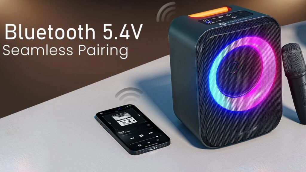 Portronics Apollo 30 Bluetooth Speaker RGB lighting and Echo control