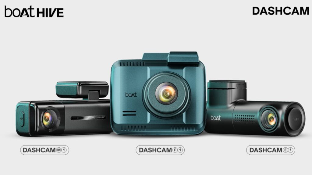 boAt Launches HIVE Dashcam E1, M1 & F1 in India With 4K Recording and ADAS